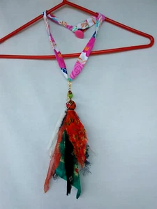 Boho Women Scarf Tassel Beaded Necklace Women's Jewelry USA Seller Gift - Picture 1 of 8