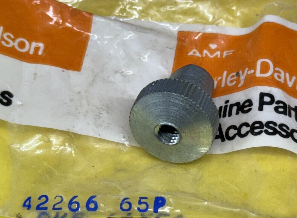 HARLEY AERMACCHI NOS ADJUSING NUT 42266-65P M50 M65 MC65 X90 Z90 SXT125 SS125 - Image 1 of 1