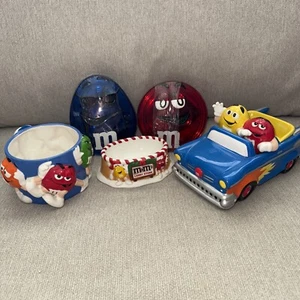 Lot of 4 m & m candy Retro Collectibles 90s - 2000s Car Dish Holders Etc. - Picture 1 of 13