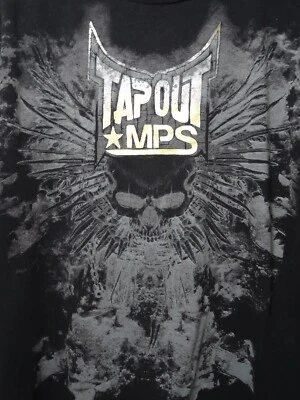Vintage Tapout MPS Long Sleeve Shirt XL Mens Black Y2K Grunge Thermal Tee - Image 1 of 4