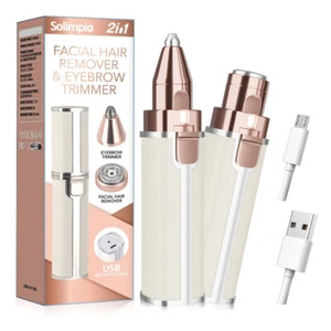 SOLIMPIA Gesichtsepilierer und Augenbrauenrasierer für Frauen 2 in 1 - Bild 1 von 7