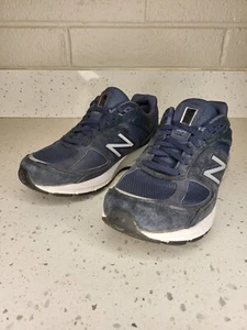 New Balance 990v5 Navy Running Shoes Womens Size 8 Mens 7 Width D (Made in USA) - Picture 1 of 13
