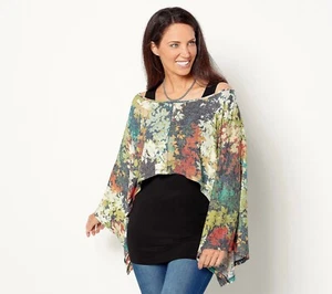 Attitudes by Renee Global Illusions 2 Pieces Set Tank + Blouse Size Medium *NEW* - Picture 1 of 5