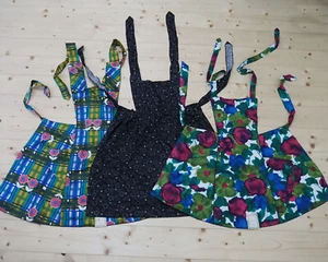 3x Nostalgie Damen Latz Cocktail Schürze 50/60/70 Jahre Vintage Baumwolle I231 - Bild 1 von 4