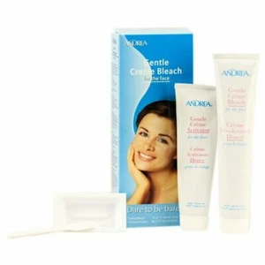 Andrea Gentle Creme Bleach for the Face Remove Unsightly Hair 1 Kit Application - Picture 1 of 5