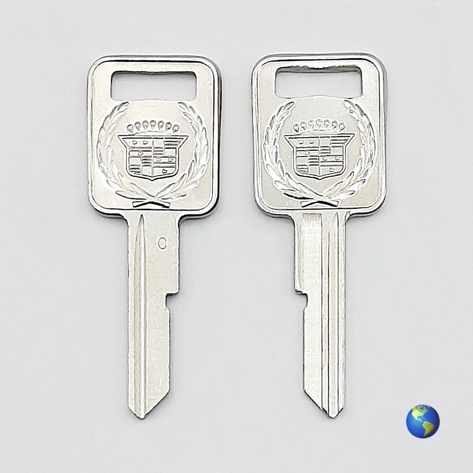 原装 B50-C 徽章钥匙坯适用于凯迪拉克、吉姆西、庞蒂亚克等(1 键) — 第 1/2 张图片