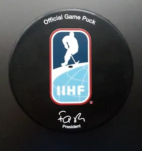 Official Game Puck IIHF U20 Worlds Championship, Ukraine 2020 Team Kanada, USA - Bild 1 von 2