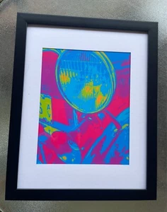 Framed Car auto Automotive themed colorful Abstract Garage Vintage 1920's T - Picture 1 of 3