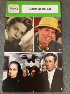 CARTE FICHE CINEMA GERMAINE DELBAT - Photo 1/1