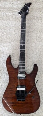 Dean MD24 FMF TGE Select Series Floyd Rose Electric Guitar, Tiger Eye Flame Top - Image 1 of 4