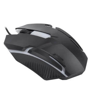 MS11 1600DPI Wired Backlight USB Mouse Ergonomic Gaming Notebook Office Game Set - Picture 1 of 7