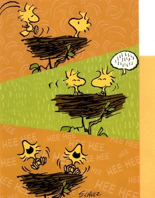 Peanuts Woodstock Best Friend Friendship BFF Laugh Chat Hallmark Greeting Card - Image 1 of 3