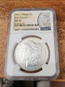 2021 s .999 silver Morgan dollar NGC MS 70 Early releases - Picture 1 of 2