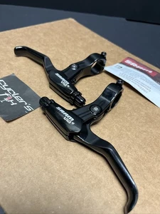 SRAM Via 9t Alu mechanische Bremshebel schwarz Set Paar Touring Hybrid MTB Trek - Bild 1 von 24