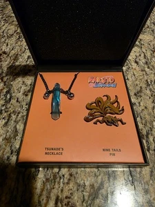 Naruto Shippuden Tsunade's Necklace & Nine Tails Pin Set Gamestop Exclusive 3595 - Picture 1 of 3