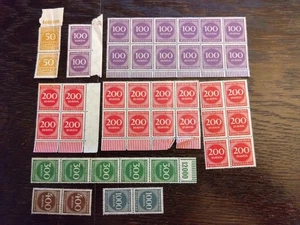 LOT 03 - Deutsches Reich / 20er Jahre / Inflation / postfrisch / Eckrandstücke - Bild 1 von 1