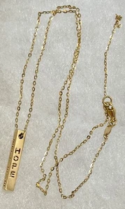 Collana con ciondolo turco lingotto in oro giallo massiccio 14 kt - 2,64 grammi - Foto 1 di 12