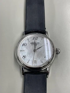 Montblanc 107118 Automatic White Shell Dial Back Scratch Used Watch - Picture 1 of 5