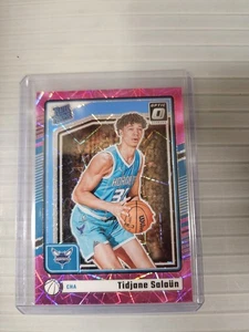 2024 Donruss Optic Tidjane Salaun RC Rookie Pink Velocity #44/79 🔥 Hornets - Picture 1 of 3