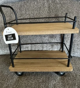 Target Bullseye Playground 2-Tier Mini Coffee Bar Cart W/ Wheels Kitchen Decor - Picture 1 of 5