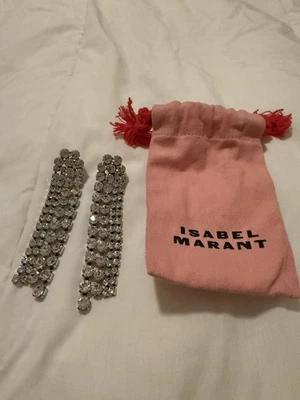 Pendientes colgantes Isabel Marant Spotlight cristal llamativo - nunca usados Foto 1 de 4