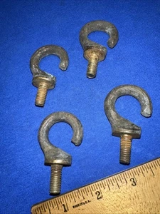 4 ganci appendiabiti da parete ottone originali vintage look industriale unici vecchi - Foto 1 di 11