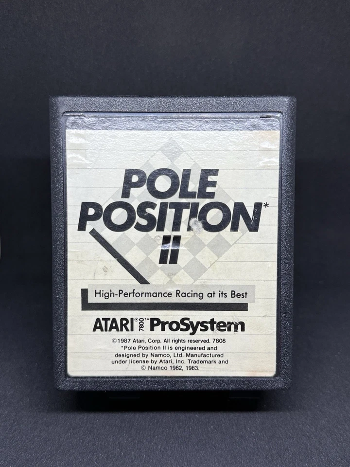 Pole Position II Atari 7800 Game Pro System Cartridge Only  - Image 1 of 1