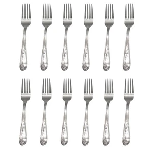 Lenox Papaveri su Forchetta per Insalata Blu in Acciaio Inox 18/8 (Set di Dodici) - Foto 1 di 4