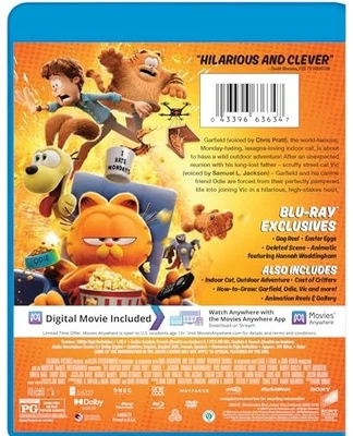 The Garfield Movie [Region Free] [Blu-ray] - DVD - Nuevo Foto 1 de 2