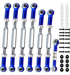 Stainless Steel Turnbuckles Tie Rods Spacers For 1/10 Traxxas Slash Hoss Rustler - Picture 1 of 9