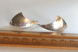 Pendientes colgantes modernistas brutalistas de plata esterlina Taxco TG-180 *8,6 gramos - Imagen 1 de 7