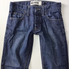 Mens Topman Skinny Dark Blue Jeans Size 26 XS  W26 L28 (157J)