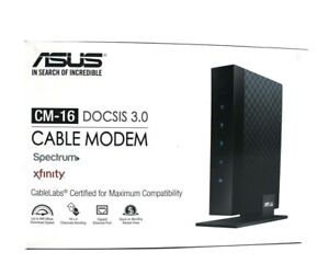 Asus CM-16 DOCSIS 3.0 Cable Modem Gigabit LAN 686Mbps w Power Cord & Ethernet 