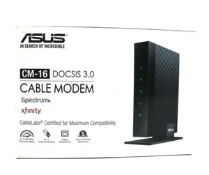 Asus CM-16 DOCSIS 3.0 Cable Modem Gigabit LAN 686Mbps w Power Cord & Ethernet - Picture 1 of 12