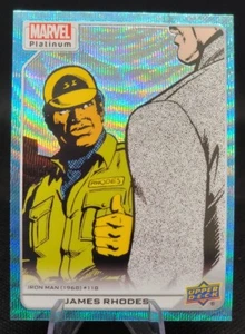 2023 Upper Deck Marvel Platinum Blue Surge James Rhodes #122 - Picture 1 of 2