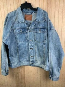 Chaqueta vaquera IDLT denim talla grande para hombre lavado medio - Imagen 1 de 4