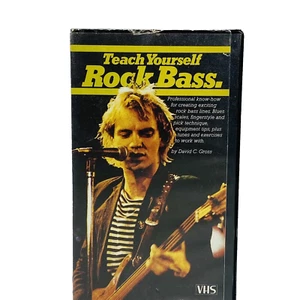 VHS Video Teach Yourself Rock Bass RARE OOP 1986 By David C. Gross - Picture 1 of 5