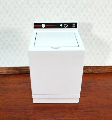 Dollhouse Washing Machine in WHITE Modern Top Load 1:12 Scale Furniture - Image 1 of 4