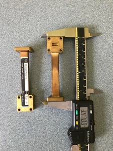 WR 28 WAVEGUIDE TRANSITION ADAPTER 90 DEGREE SK-080900-01 HNL INC FR 26.5-40GHZ - Picture 1 of 8