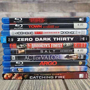 10 Blu-Ray Action/Thriller Lot: Top Gun, Seven, Salt, Town, Django, Argo+ EUC - Picture 1 of 23