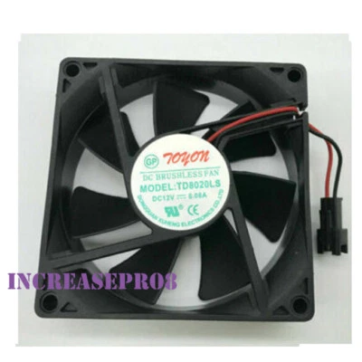 1 PC TOYON TD8020LS DC 12V 0.08A 8020 8CM 2 Pin 80*80*20MM Cooling Fan - Image 1 of 4