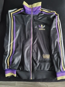 Adidas Chile 62 Jacke Jacket Vintage Lila Grey Gold Silver Size S - Bild 1 von 14