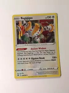 Pokemon Card Astral Radiance Holographic Bleed Error Regigigas 130/189 NM - Picture 1 of 3