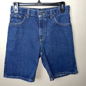Polo Jeans Company Ralph Lauren Youth Boys Size 14 Denim Jeans Shorts Y2K Flag - Picture 1 of 9