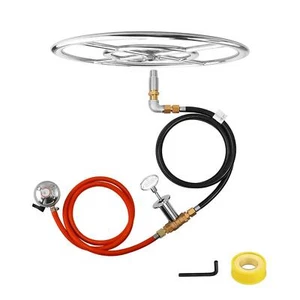 Propane Gas Fire Pit DIY Round Gas Fire Pit Patio Gas Regulator 12 - Picture 1 of 11