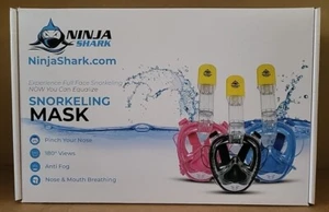 Ninja Shark Equaliser PRO Full Face Snorkel Mask For Adults L/XL NIB - Picture 1 of 1