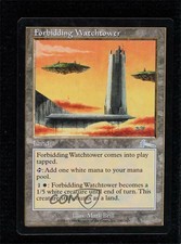 1999 Magic: The Gathering - Urza's Legacy Forbidding Watchtower #140 a8r