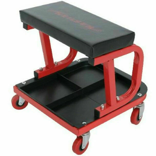 Pneumatic Mechanic Garage Workshop Steel Creeper Seat Tool