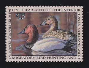 US RW60 $15 Federal Duck Stamp Mint w/ PSE '98' Cert Superb OG NH SMQ $125 (002) - Picture 1 of 3