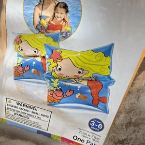 Brazaletes inflables sirena Intex piscina agua niños entrenamiento de natación - Imagen 1 de 8